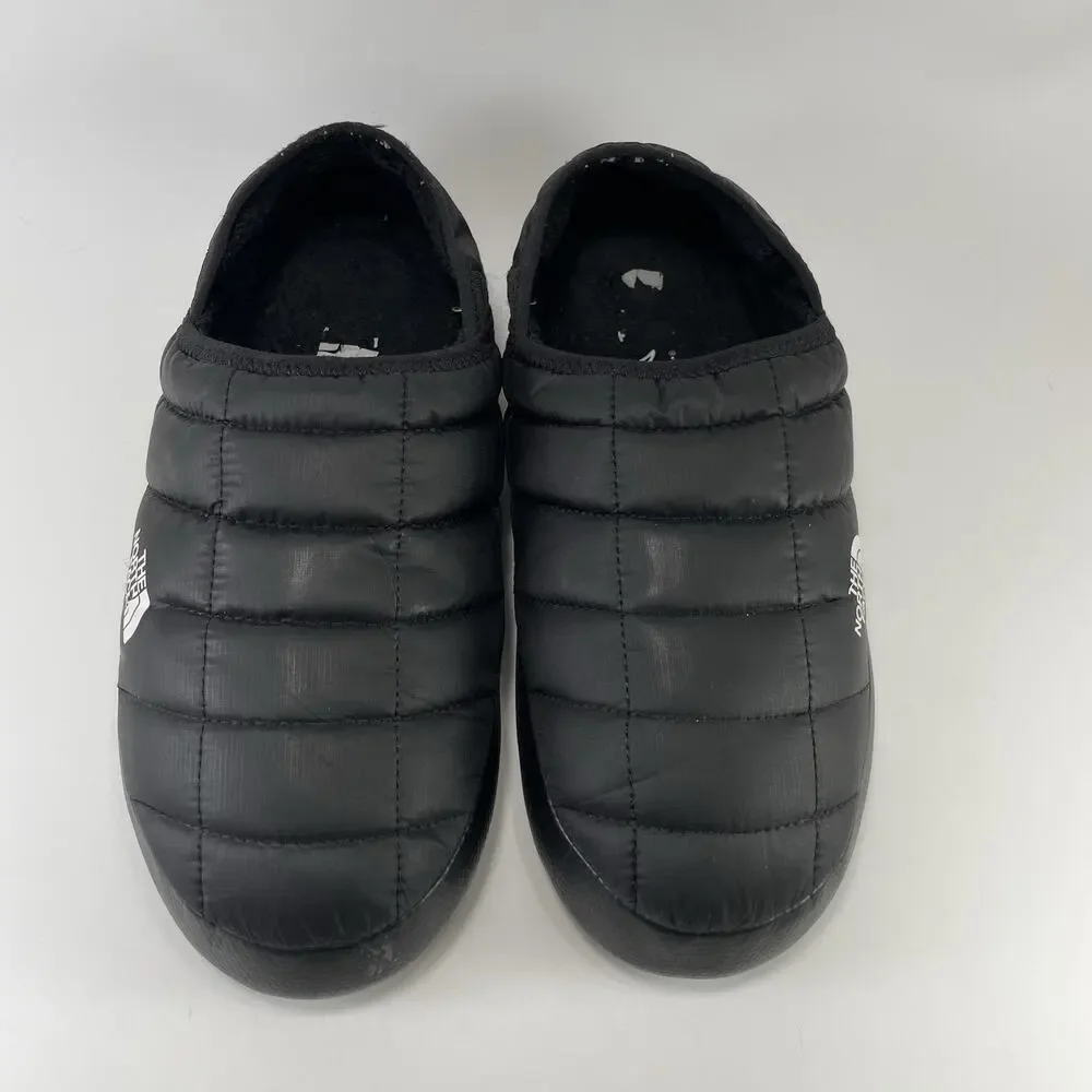 The North Face ThermoBall Black Quilted Slipper Mules Mens Size 7 Puffer